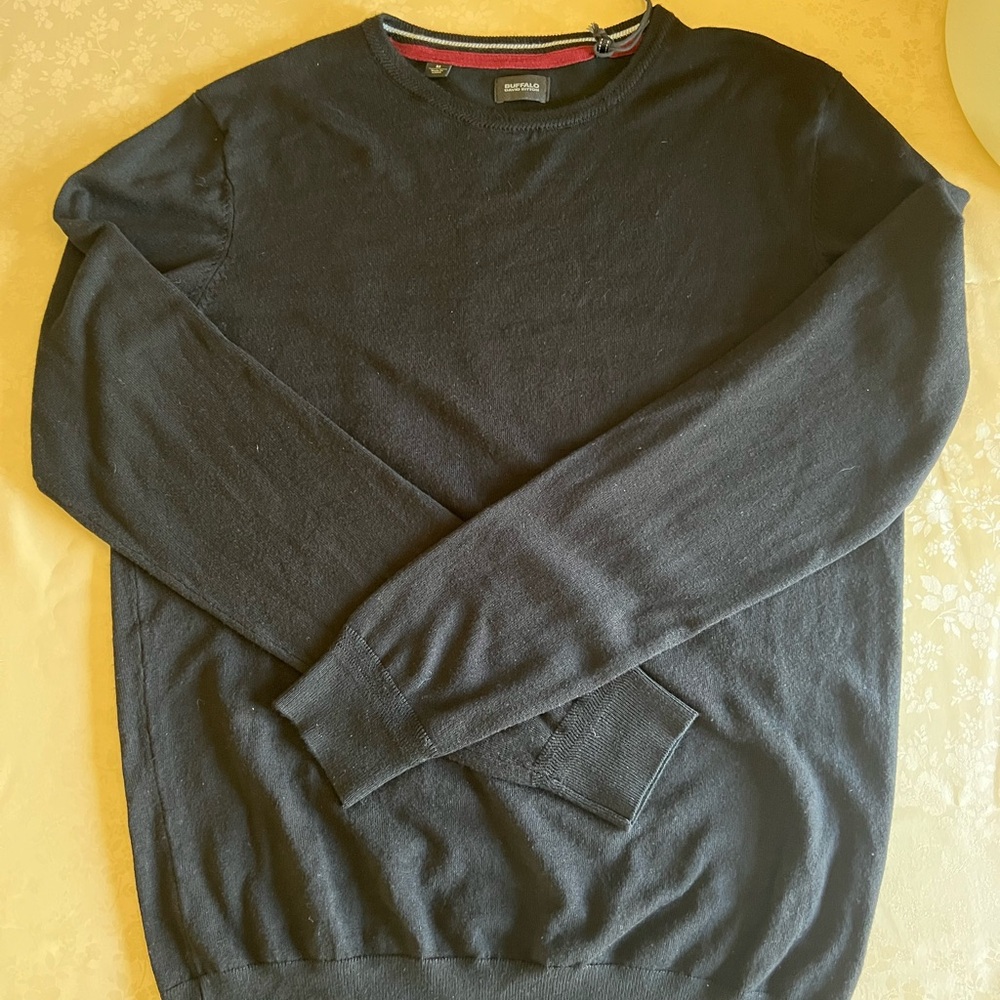 Buffalo David Bitton Black Crewneck Sweater